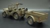 Fine Molds 82002 U.S. Army 1/4-ton 4x4 Truck w/ Trailer 1/20